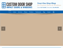 Tablet Screenshot of customdoorshop.com